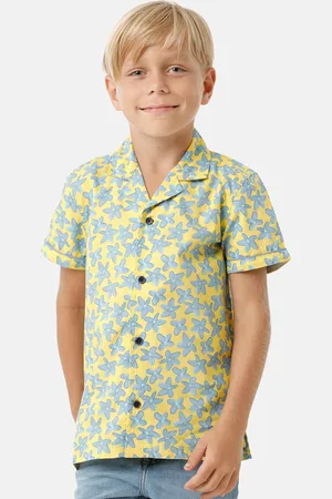 KATE & OSCAR Boys Smart Floral Printed Cotton Casual Shirt