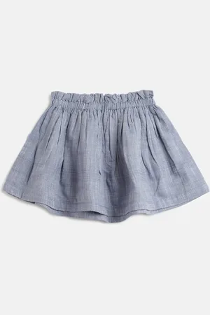 Kids On Board Infant Girls Pure Cotton Midi A-Line Skirt