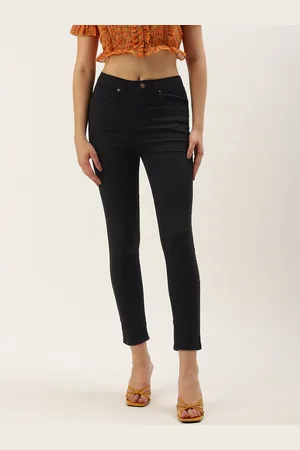 Forever 21 Women Mid-Rise Slim Fit Ankle Length Jeans