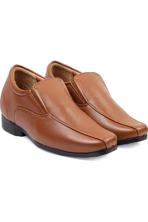 BXXY Men Synthetic 3 Inch Hidden Elevator Formal Slip On Shoes