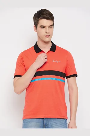 Club York Colourblocked Polo Collar Cotton T-shirt