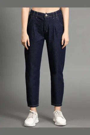 AngelFab Women Jean Straight Fit High-Rise Cotton Jeans