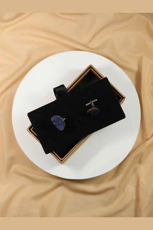 Tossido Silver-Plated Floral Cufflink