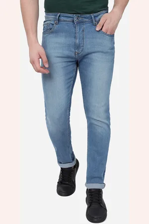 JADE BLUE Men Straight Fit Heavy Fade Stretchable Cotton Jeans