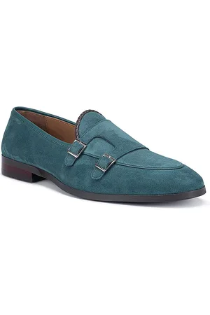 ROSSO BRUNELLO Men Leather Formal Monk Shoes