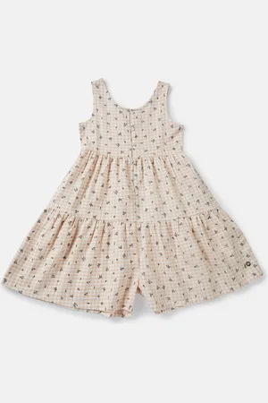 Gini and Jony Girls Multicoloured Floral A-Line Dress