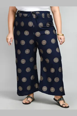 DesiNoor Women Ethnic Motifs Printed Wide Leg Palazzos