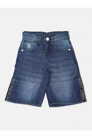 Ralph Lauren Girls Wide Leg Light Fade Side Slits Jeans