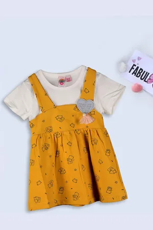 Kids On Board Infant Girls Pinafore Dress