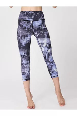 JC Collection Women Printed Rapid-Dry Three Fourth Length Training Tights