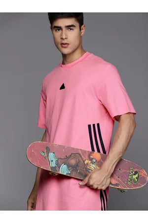 adidas Pure Cotton Applique 3 Stripe Detail Oversized T-shirt