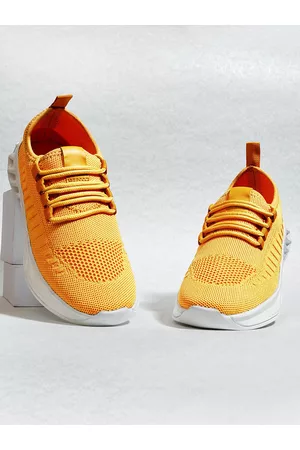 Tokyo Talkies Women Woven Design Comfort Insole Textile Contrast Sole Sneakers