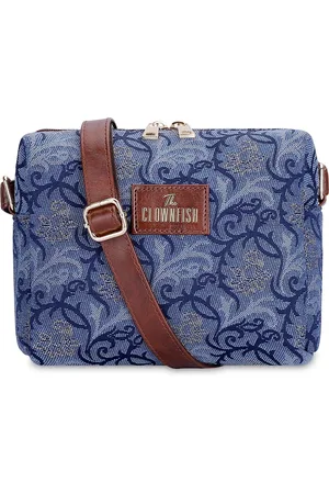 THE CLOWNFISH Adelina Printed Cotton Sling Bag Handbags