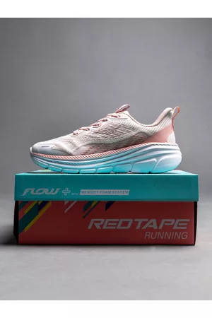 Red Tape Women White Mesh Running Shoes