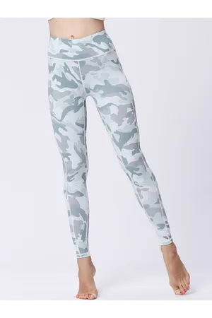 JC Collection Women Abstract Printed Rapid-Dry Training Or Gym Tights