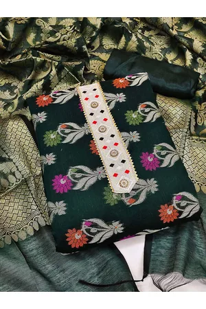 Kalini Floral Printed Unstitched Dress Material With Dupatta