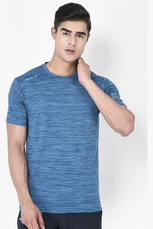 SPORT SUN Men CRT Self Design Dri-FIT Knitted T-Shirt
