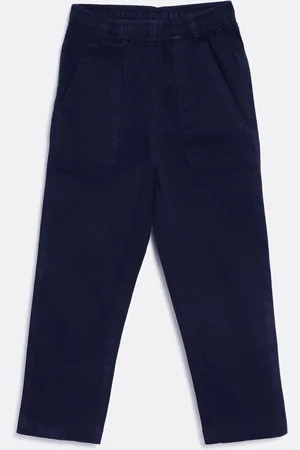 Campana Boys Mid-Rise Plain Cotton Trousers
