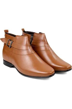 BXXY Men Block-Heeled Regular Formal Elevator Boots