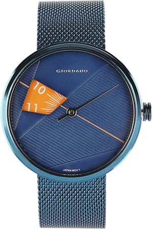 Giordano Men Textured Round Dial & Bracelet Style Straps Analogue Watch- GZ-50050-22