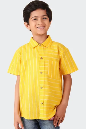Fabindia Boys Striped Cotton Casual Shirt
