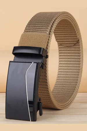 ZORO Men Textured Slider Buckle Belt