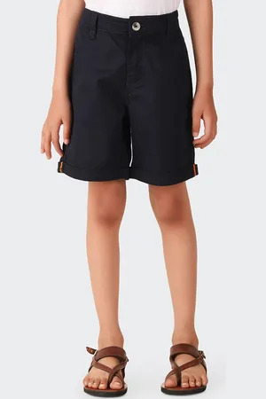 Fabindia Boys Mid-Rise Regular Fit Cotton Shorts