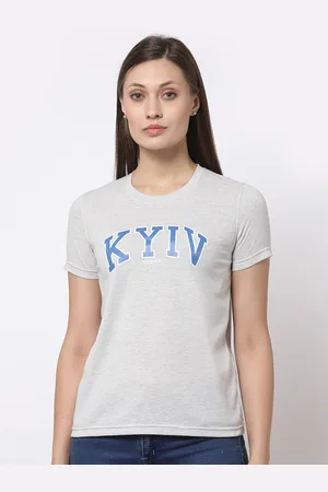 Club York Typography Printed Round Neck T-shirt