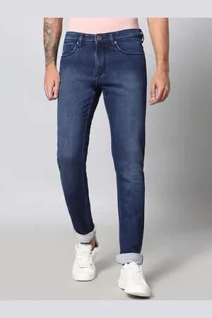 HJ HASASI Men Mid-Rise Clean Look Light Fade Pure Cotton Relaxed Fit Stretchable Jeans