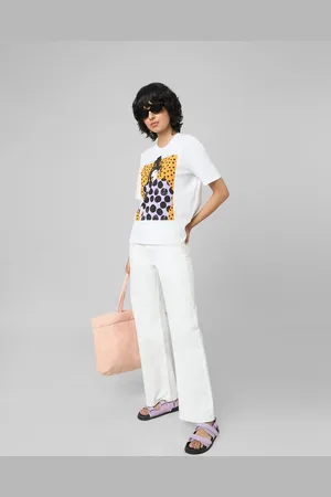 ONLY Women Graphic Printed Cotton T-shirt