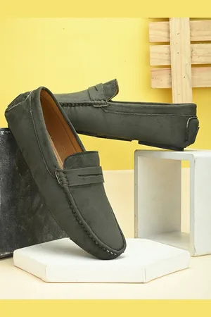 Mast & Harbour Men Suede Comfort Insole Penny Loafers