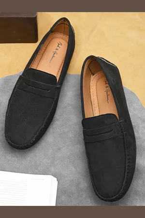 Mast & Harbour Men Suede Comfort Insole Penny Loafers