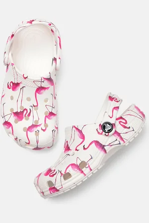 Flamingo discount print crocs