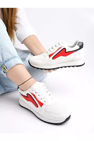 Shoetopia Women Perforations Lightweight Comfort Insole Basics Sneakers