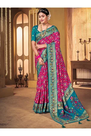 Anouk Ethnic Motifs Woven Design Zari Patola Saree