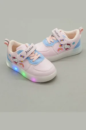 FEETWELL Kids Hello Kitty Printed LED Sneakers
