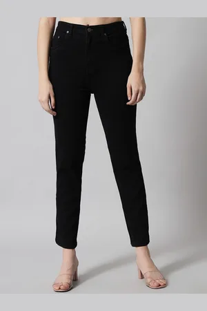 Guti Women Slim Fit High-Rise Stretchable Cotton Jeans