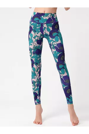 JC Collection Women Floral Printed Training Or Gym Tights
