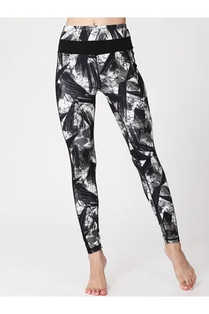 JC Collection Women Printed Rapid-Dry Ankle Length Training Tights