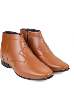 BXXY Men Block-Heeled Formal Chelsea Elevator Boots