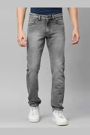 HJ HASASI Men Relaxed Fit Heavy Fade Stretchable Denim Jeans