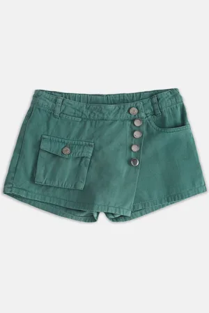 Pantaloons Girls Cotton Knee-Length Skorts