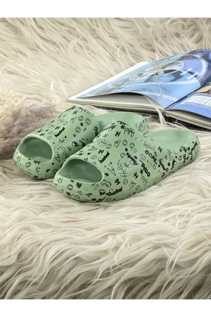 Kook N Keech Women Printed Slip On Croslite Sliders