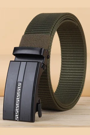 ZORO Men Textured Slider Buckle Belt
