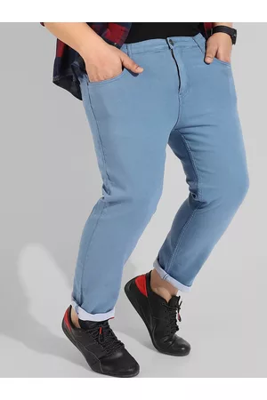 Instafab Men Plus Size Classic Relaxed Fit Stretchable Cotton Jeans