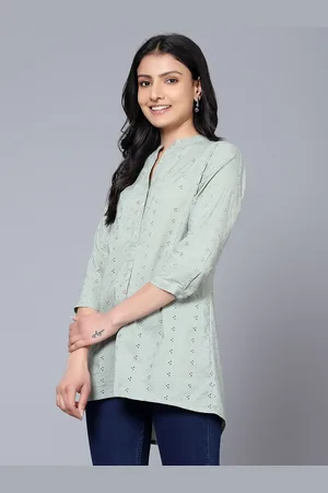 Bani Women Self Design Cotton Tunic