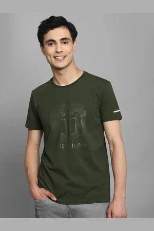 Louis Philippe Men Graphic Printed Cotton Slim Fit T-shirt