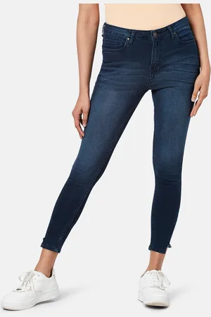 PEOPLE Women Mid-Rise Skinny Fit Light Fade Jeans