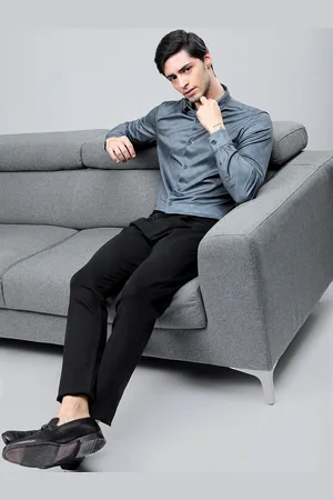 Highlander Men Printed Knitted Party Wear Casual Shirt