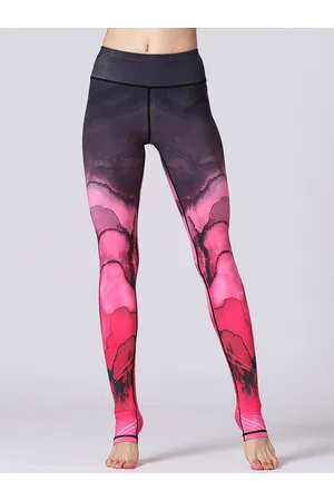 JC Collection Women Printed Rapid-Dry Slim-Fit Gym Tights